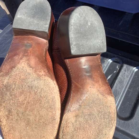 Lucchese Sz 10.5D shaved stingray boots - Picture 3 of 8